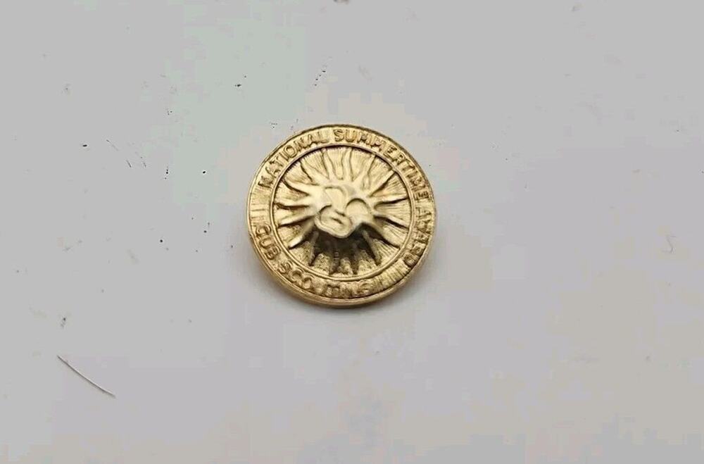 National Summertime Award Cub Scouting Pin Sun Lapel Enamel Collectible